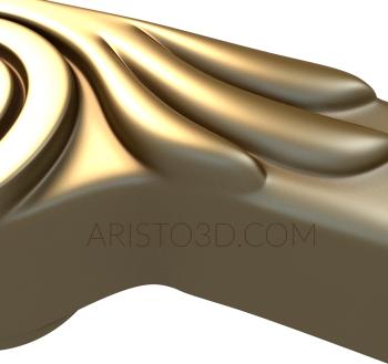 Stair rail (PRL_0014) 3D model for CNC machine